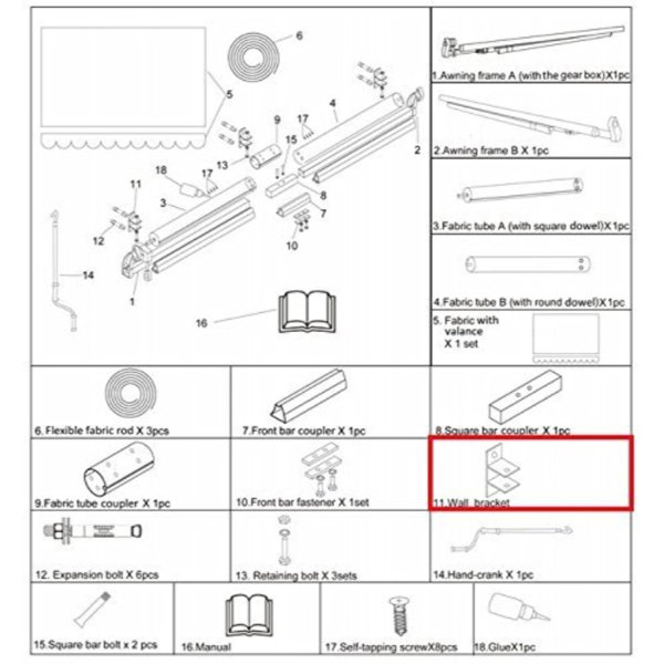 ALEKO Retractable Awning Hardware & Reviews Wayfair